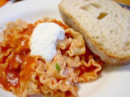 Mafalde and Breaded Fish