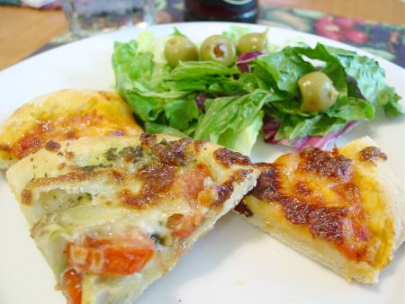 Artichoke Heart Pizza