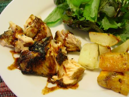 Leftover Grilled Salmon with Roasted Potatoes