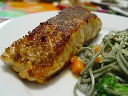 Ginger and Curry Salmon