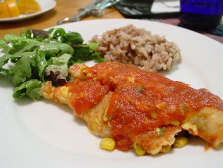 Chipotle Black Bean Enchiladas