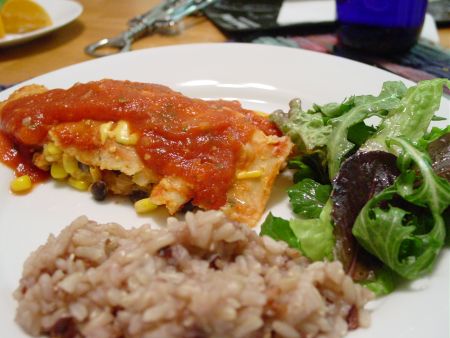 Chipotle Black Bean Enchiladas