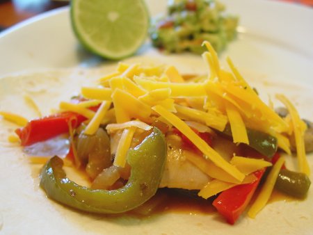 Chicken Burritos with Fresh Guacamole