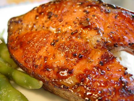 Salmon Steak Teriyaki
