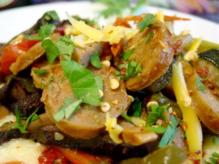 Sausage Vegetable Grits
