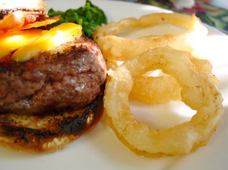 Burgers and Onion Rings