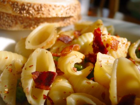 Pasta, Peas, and Bacon