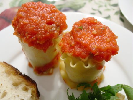 Mushroom Lasagne Roll-Ups