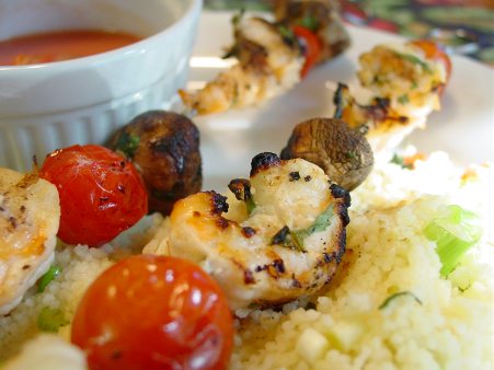 Cilantro Lime Shrimp Skewers