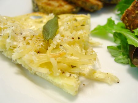 Leftover Spaghetti Pie