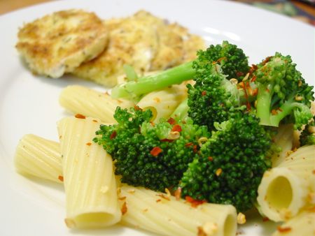 Broccoli Pasta and Fried Mozzarella