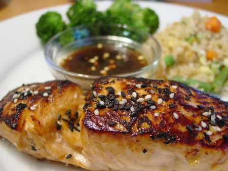 Honey Salmon Teriyaki