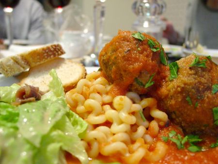 Fusilli with Meatballs