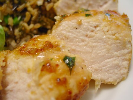 Mustard Seed Chicken with Ginger Orange Sauce