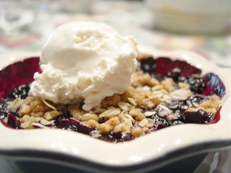 Individual Blueberry Crumbles
