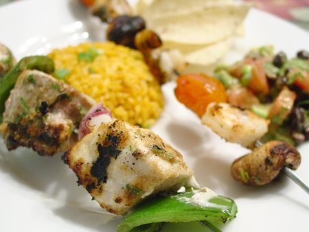 Grilled Fish Kebobs
