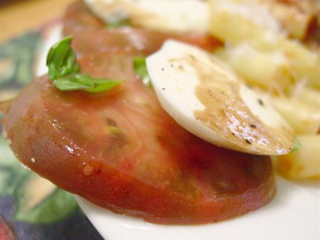 Balsamic Dressed Tomato and Mozzarella Salad