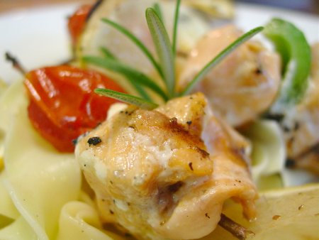 Rosemary Salmon Skewers