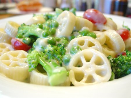 Three-Cheese Vegetable Pasta