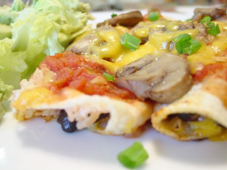 Leftover Chili and Salad