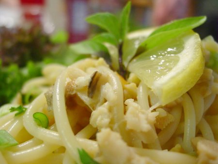 Pasta with Coconut Curry Clam Sauce
