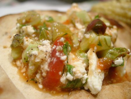 Greek-Style Dip with Grilled Pita