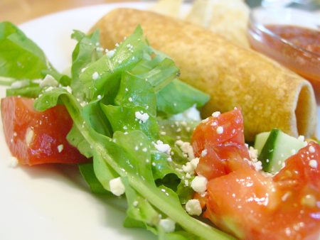 Spicy Salad with Orange Champagne Vinegar