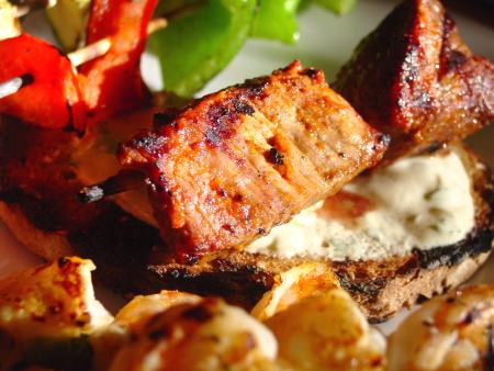 Spice Rubbed Beef Skewers