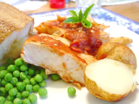 Chicken, Potatoes and Pasta