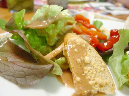 Baby Lettuce Salad with Parmesan Crisps