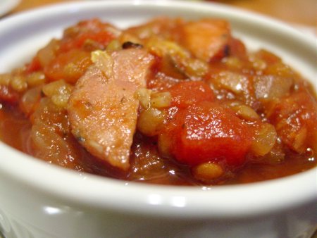Crockpot Lentil Andouille Soup